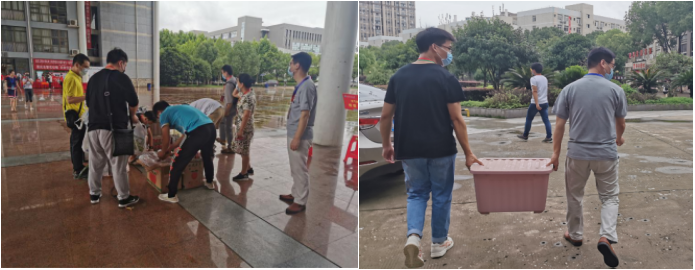 (图为“奔走穿梭服务战队”随时随地帮助毕业生)