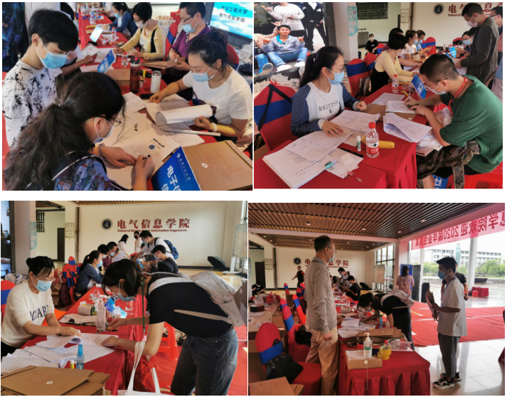 (图为学院教师坚守大本营为学生答疑解惑)